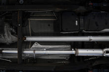 Load image into Gallery viewer, MBRP 19-21 Chevy Silverado 1500 6.2L 2.5in Dual Split Rear Cat Back w/ Quad Carbon Fiber Tips- T304 - Side View