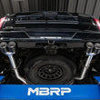Load image into Gallery viewer, MBRP 19-21 Chevy Silverado 1500 6.2L 2.5in Dual Split Rear Cat Back w/ Quad Carbon Fiber Tips- T304 - Additional View 6