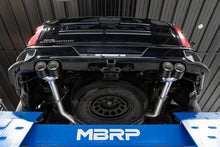 Load image into Gallery viewer, MBRP 19-21 Chevy Silverado 1500 6.2L 2.5in Dual Split Rear Cat Back w/ Quad Carbon Fiber Tips- T304 - Additional View 6