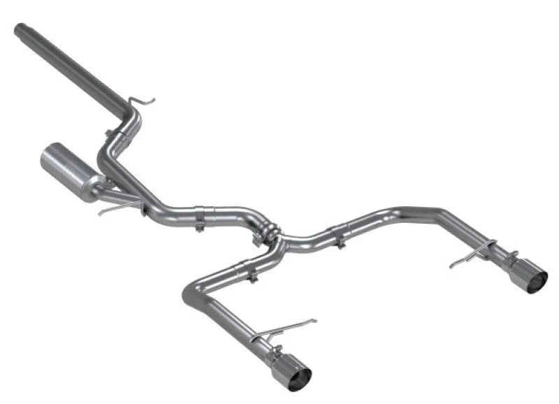 MBRP 19-21 VW Jetta GLI T304 SS 3in Cat-Back Dual Rear Exit Exhaust - Back View