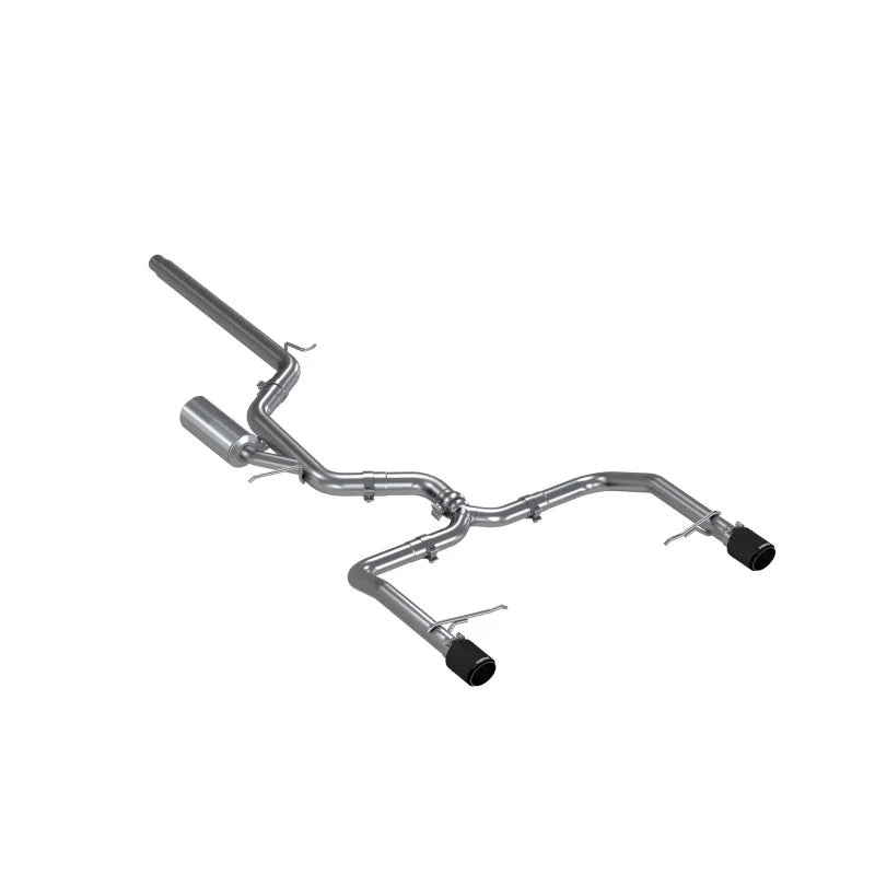 MBRP 19-21 VW Jetta GLI T304 SS 3in Cat-Back Dual Split Rear Exit Exhaust - Carbon Fiber Tips - Main Product View