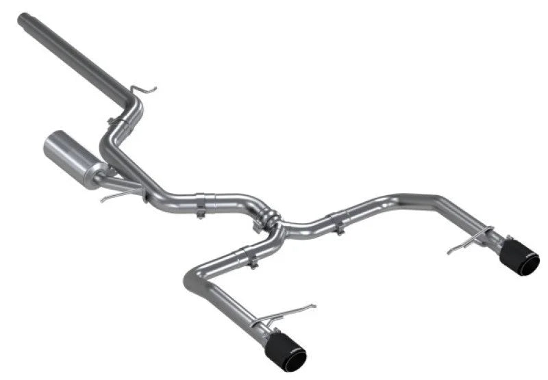 MBRP 19-21 VW Jetta GLI T304 SS 3in Cat-Back Dual Split Rear Exit Exhaust - Carbon Fiber Tips - Additional View 5