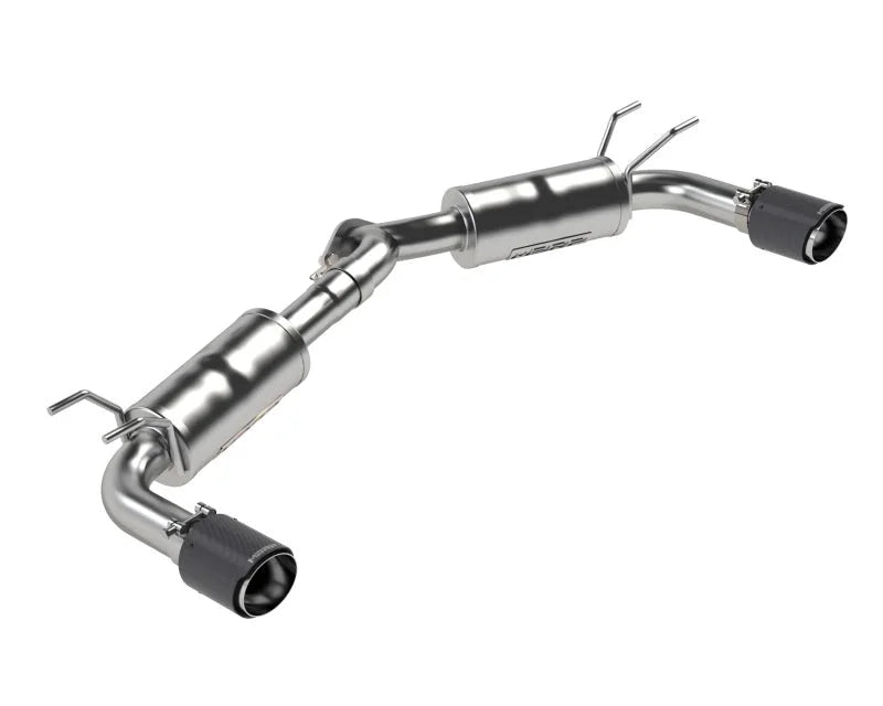 MBRP 19-23 Mazda 3 Hatchback T304SS 2.5in Axle-Back, Dual Rear Exit w/Carbon Fiber Tips - Main Product View