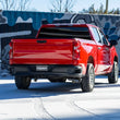 Load image into Gallery viewer, MBRP 19-24 GM 1500 Silverado/Sierra 2.7L Blk-Coated Alum. Steel 3in Cat-Back Single Side 4in Blk Tip - Installation View