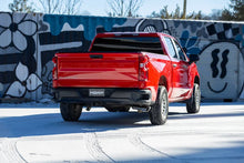 Load image into Gallery viewer, MBRP 19-24 GM 1500 Silverado/Sierra 2.7L Blk-Coated Alum. Steel 3in Cat-Back Single Side 4in Blk Tip - Installation View