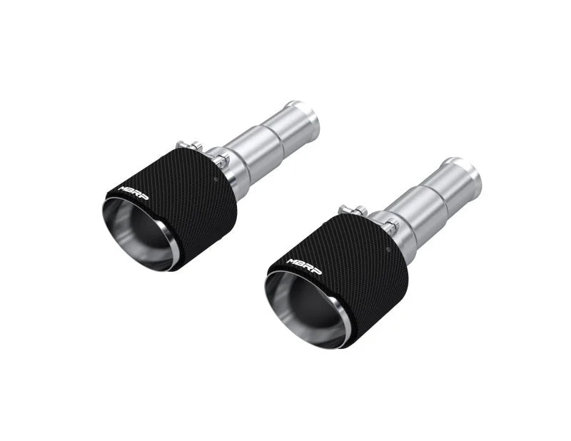 MBRP 19-24 Ram 1500 5.7L Hemi 3in Inl. 5in OD DW Angle Cut T304 Carbon Exhaust Tips - Pairs - Main Product View