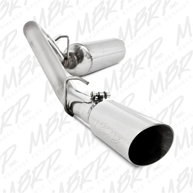MBRP 1997-1999 Jeep Wrangler (TJ) Inline-4 2.5L Inline-6 4.0L Cat Back Single - Side View