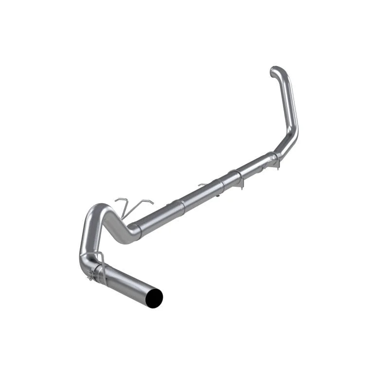 MBRP 1999-2003 Ford F-250/350 7.3L 4in Turbo Back Single No Muffler T409 SLM Series Exhaust System - Side View