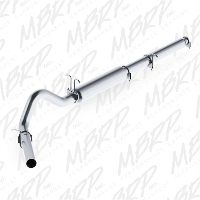 MBRP 1999-2004 Ford F-250/350 V-10 Cat Back 4in Single Side AL P Series Exhaust - Side View