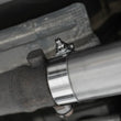 Load image into Gallery viewer, MBRP 20-21 Chevrolet/GMC 1500 6.2L T409 Stainless Steel 3in Muffler Bypass - Back View