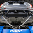 Load image into Gallery viewer, MBRP 20-21 Ford Explorer ST 3.0L EcoBoost Dual Rear Exit Axle Back w/ Quad Carbon Fiber Tips - T304 - Side View