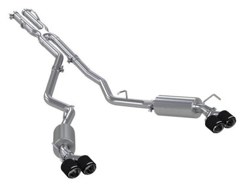 MBRP 20-21 Ford Explorer ST 3.0L Ecoboost SS 2.5in Dual Rear Exit w/ Carbon Fiber Quad Tips - T304 - Additional View 5
