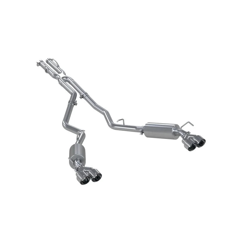 MBRP 20-21 Ford Explorer ST 3.0L Ecoboost SS 2.5in Dual Rear Exit w/ Quad Tips - AL - Main Product View