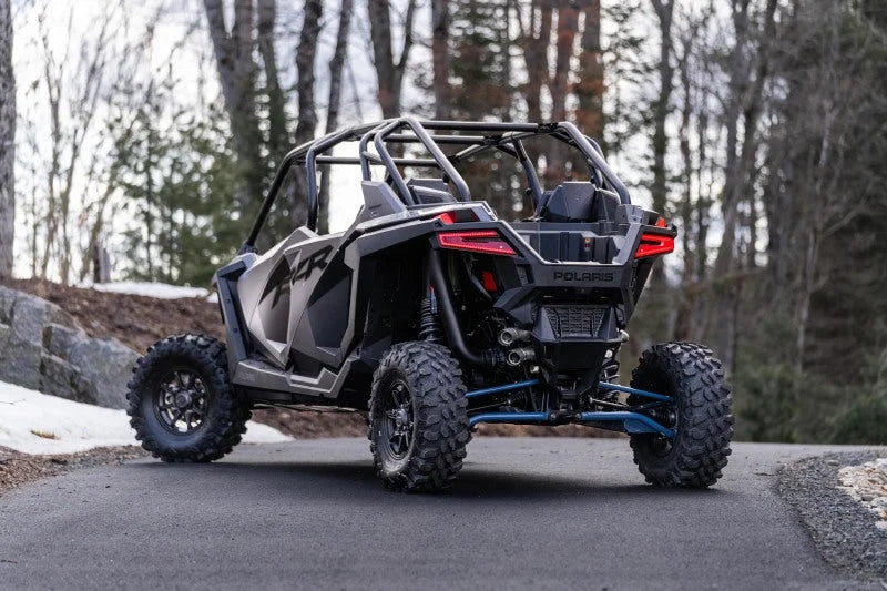 MBRP 20-22 Polaris RZR Pro XP 2.5in Slip-On Active Exhaust Dual Out - Installation View
