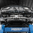 Load image into Gallery viewer, MBRP 20-23 Chevrolet Corvette C8 3in Cat Back Quad Split Rear Exit w/ Carbon Fiber Tips - T304 - Side View