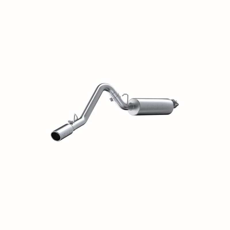 MBRP 2000-2006 Jeep Wrangler (JK) Inline-4 2.5L Inline-6 4.0L Cat Back Single Side - Main Product View