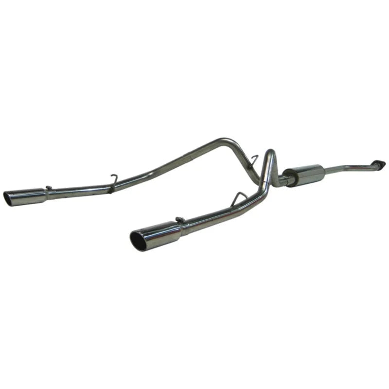MBRP 2003-2007 Chev/GMC 1500 Classic 4.8/5.3L EC/CC-SB Cat Back Dual Split Rear - Side View