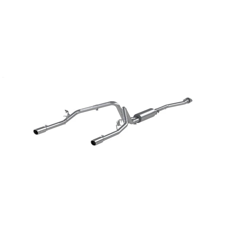 MBRP 2003-2007 Chev/GMC 1500 Classic 4.8/5.3L EC/CC-SB Cat Back Dual Split Rear - Side View