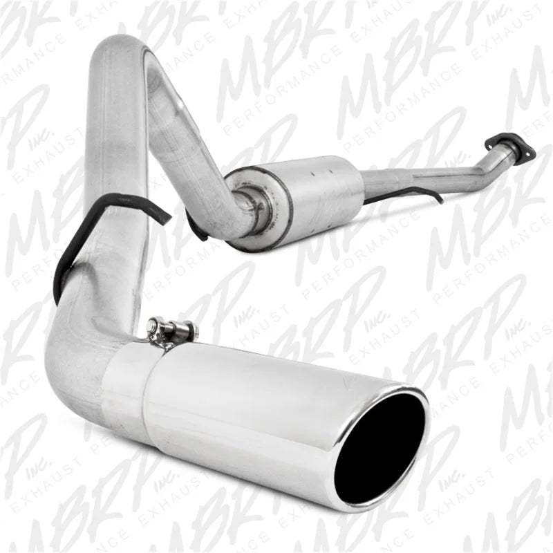 MBRP 2003-2007 Chev/GMC 1500 Classic 4.8/5.3L EC/CC-SB Cat Back Single Side - Side View