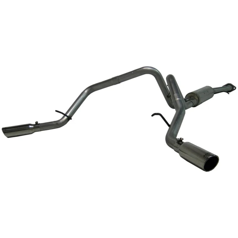 MBRP 2003-2007 Chev/GMC 1500 Classic 4.8/5.3L SC-SB Cat Back Dual Split Side - Side View