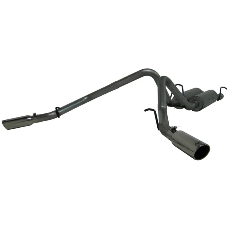 MBRP 2003-2007 Chev/GMC 2500 HD 6.0L CC-SB Cat Back Dual Split Side - Side View