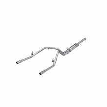 Load image into Gallery viewer, MBRP 2004-2005 Dodge Ram Hemi 1500 5.7L SC/CC-SB Cat Back Dual Split Rear - Side View