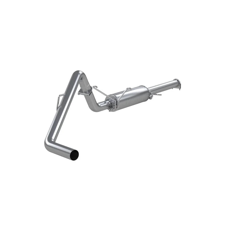 MBRP 2004-2005 Dodge Ram Hemi 1500 5.7L SC/CC-SB Cat Back Single Side AL P Series Exhaust - Side View