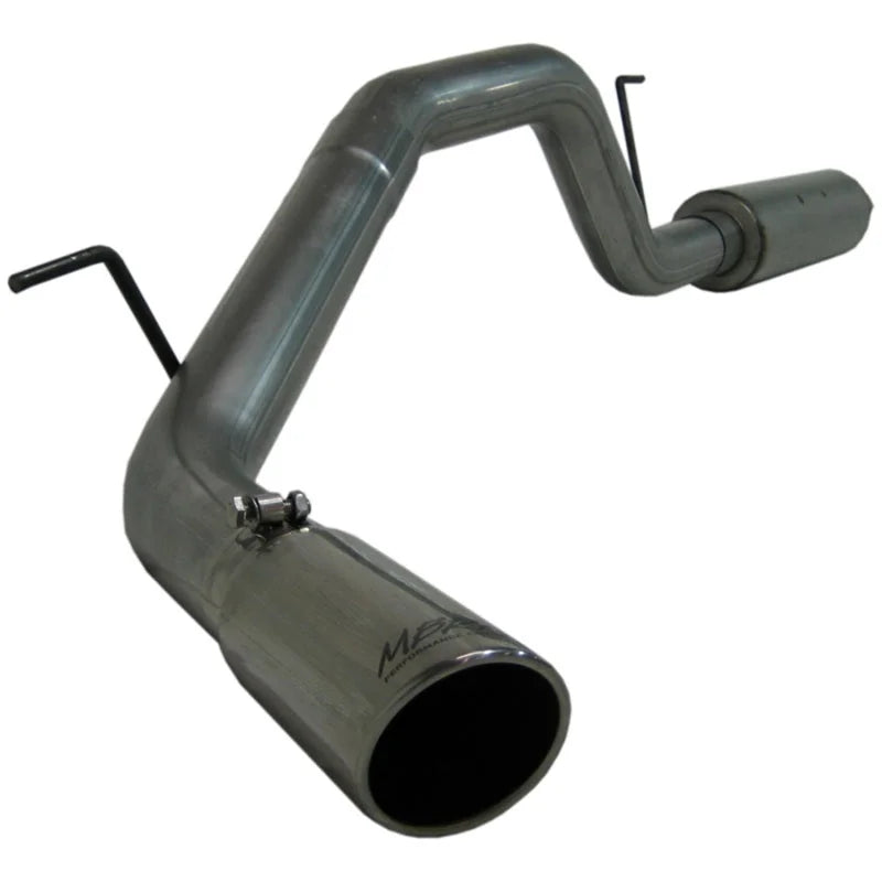 MBRP 2004-2006 Nissan Titan 5.6L EC/CC Cat Back Single Side - Side View