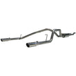 Load image into Gallery viewer, MBRP 2004-2009 Nissan Titan 5.6L EC/CC Cat Back Dual Split Rear - Side View