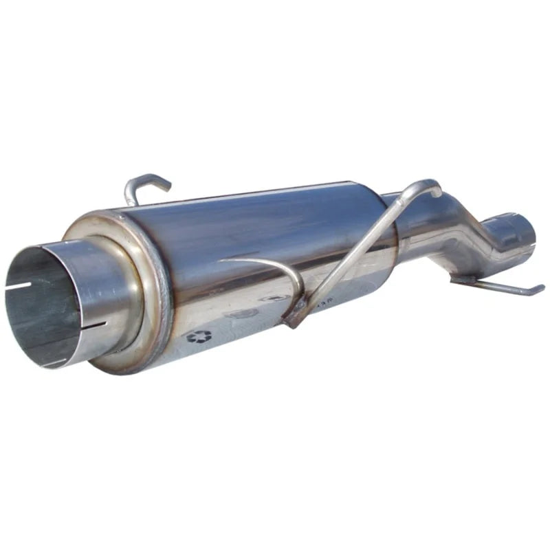 MBRP 2004.5-2005 Dodge Cummins 600/610 (fits to stock only) High-Flow Muffler Assembly T409 - Side View