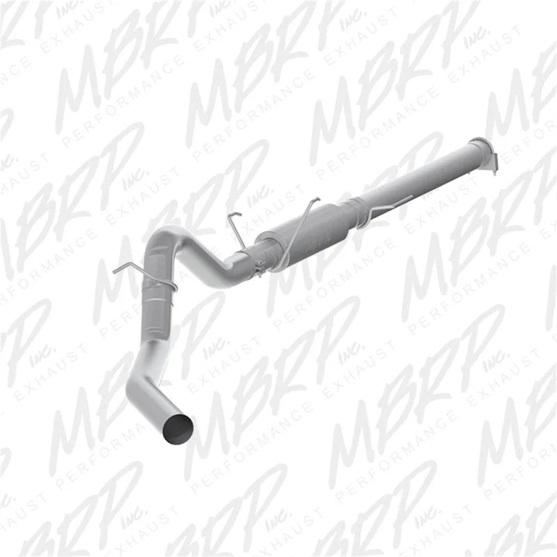 MBRP 2004.5-2007 Dodge 2500/3500 Cummins 600/610 Cat Back P Series Exhaust System - Side View