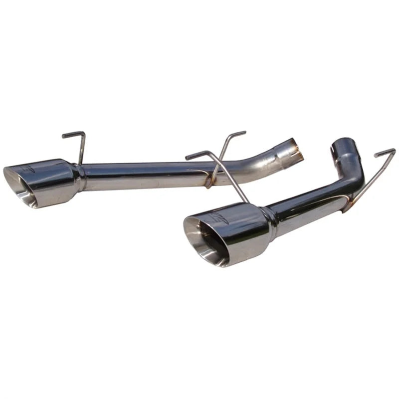 MBRP 2005-2009 Ford Mustang GT Dual Axle Back Muffler Delete - Side View