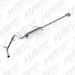 Load image into Gallery viewer, MBRP 2005-2013 Toyota  Tacoma 4.0L EC/CC Cat Back Single Exit AL P Series Exhaust - Main Product View