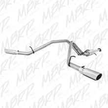 Load image into Gallery viewer, MBRP 2007-2008 Chev/GMC 1500 (Next Gen.) CC EC (excl. 8 bed) 4.8/5.3L/6.0L Cat Back Dual Split - Side View