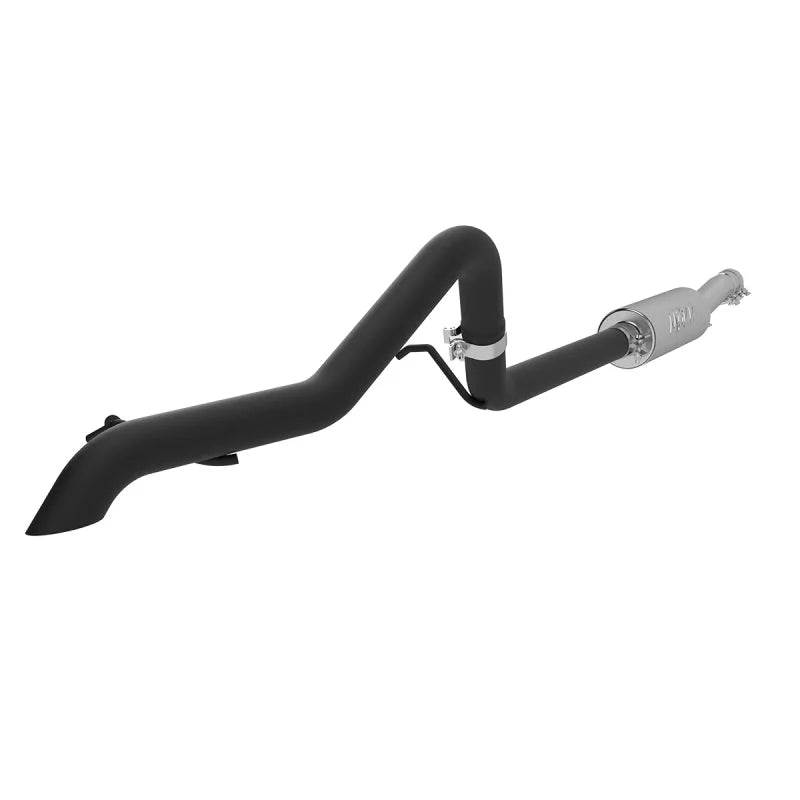 MBRP 2007-2009 Jeep Wrangler (JK) 3.8L V6 4 dr Off-Road Tail Pipe Muffler before Axle - Side View