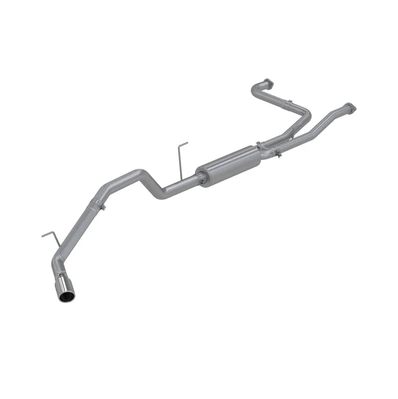 MBRP 2007-2009 Nissan Titan 5.6L EC/CC Cat Back Single Side - Side View