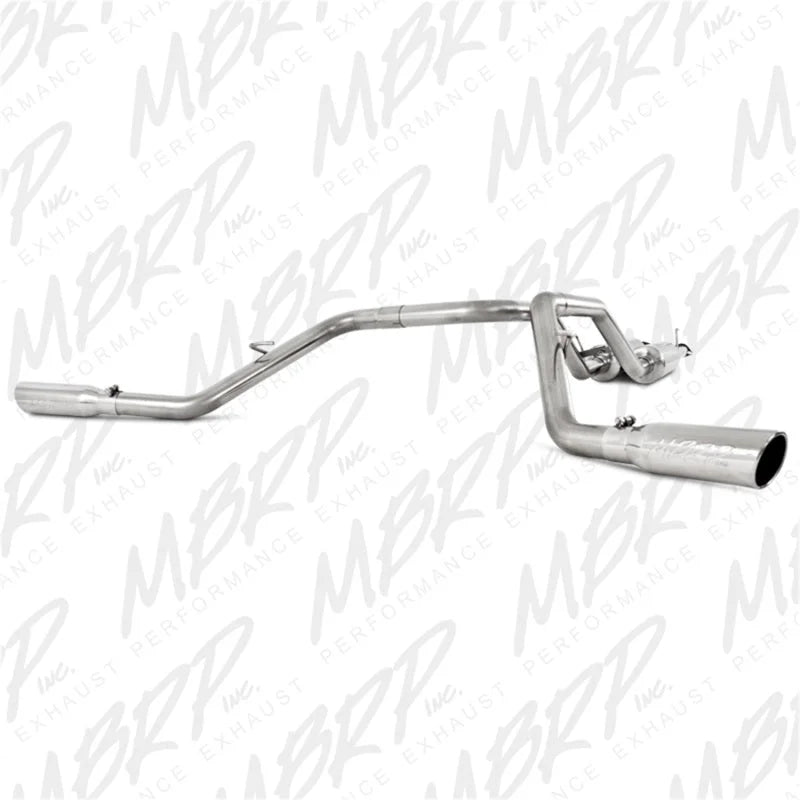 MBRP 2009-2010 Toyota Tundra 5.7L EC-Std. & SB/CC-SB Cat Back Dual Split Side - Main Product View