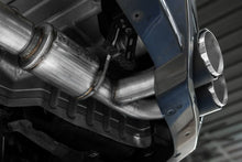 Load image into Gallery viewer, MBRP 2009-2023 Nissan GTR 3.8L Stainless Steel 3.5in Cat-Back, Dual Split Rear Quad Carbon Tips - Side View