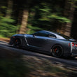 Load image into Gallery viewer, MBRP 2009-2023 Nissan GTR 3.8L Stainless Steel 3.5in Cat-Back, Dual Split Rear Quad Carbon Tips - Installation View
