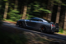 Load image into Gallery viewer, MBRP 2009-2023 Nissan GTR 3.8L Stainless Steel 3.5in Cat-Back, Dual Split Rear Quad Carbon Tips - Installation View