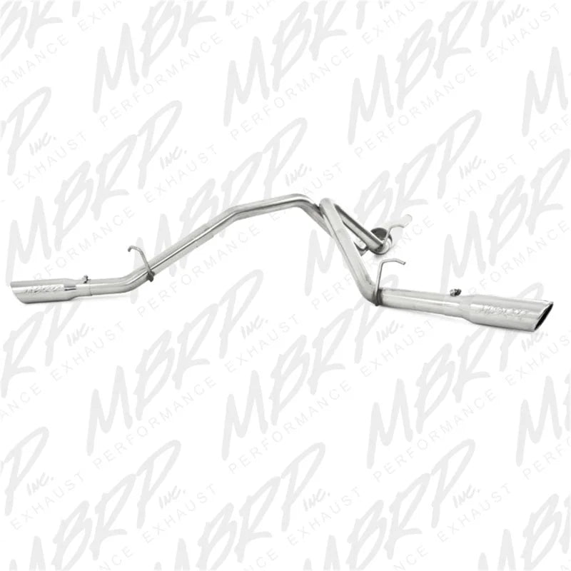MBRP 2009 Chev/GMC 1500 4.8/5.3L EC/CC (excluding 8 bed) Cat Back Dual Split Side - Main Product View