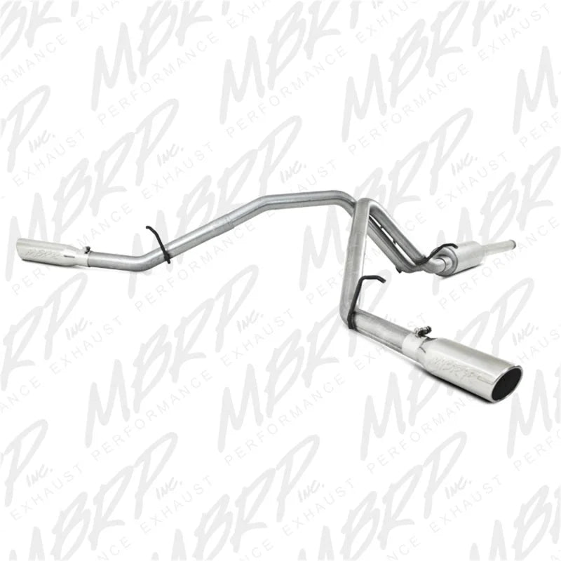 MBRP 2009 Chev/GMC 1500 4.8/5.3L EC/CC (excluding 8 bed) Cat Back Dual Split Side - Main Product View