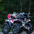 Load image into Gallery viewer, MBRP 2011+ Polaris Sportsman Touring 850 T304 Stainless Single Slip-On Performance Series - Installation View