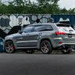 Load image into Gallery viewer, MBRP 2012+ Jeep Grand Cherokee SRT 6.4L 3in Dual Rear Exit Aluminized Catback Exhaust - T304 Tips - Back View