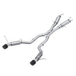 Load image into Gallery viewer, MBRP 2012+ Jeep Grand Cherokee SRT 6.4L 3in Dual Rear Exit T304SS Catback Exhaust - CF Tips - Main Product View