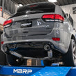 Load image into Gallery viewer, MBRP 2012+ Jeep Grand Cherokee SRT 6.4L 3in Dual Rear Exit T304SS Catback Exhaust - CF Tips - Side View