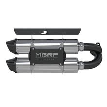Load image into Gallery viewer, MBRP 2014 Polaris RZR XP 1000 Stacked Dual Slip-On Performance Series Exhaust - Side View