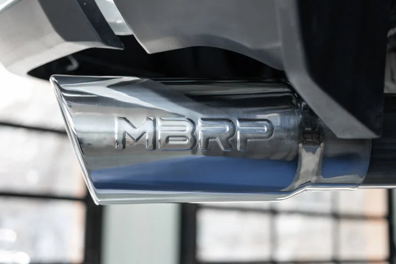 MBRP 2014+ Ram 2500/3500 6.4L Hemi Cat Back Single Side Exit Pro Series - T304 - Installation View