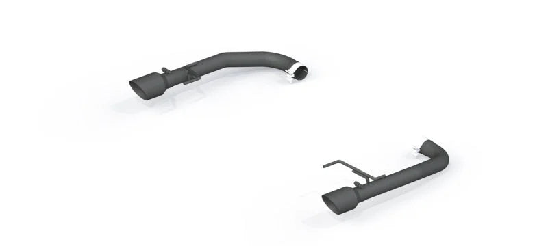 MBRP 2015-2017 Ford Mustang GT 5.0 2-1/2in Axle Back Kit - Black Coated 4in OD Tips Included - Side View