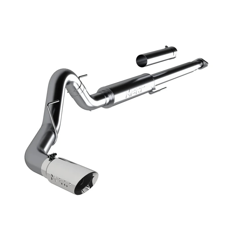 MBRP 2015 Ford F-150 2.7L / 3.5L EcoBoost 4in Cat Back Single Side T304 Exhaust System - Side View